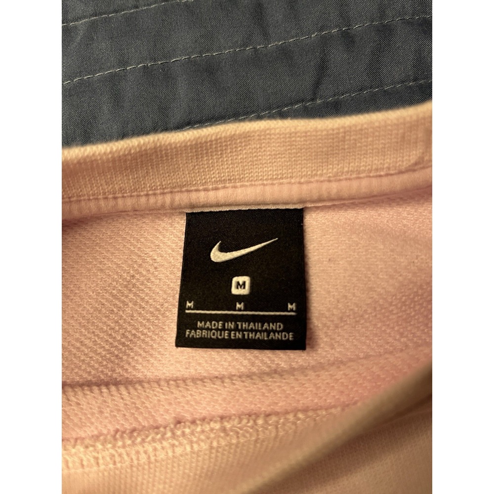 Nike Dri-FIT Cropped Sweatshirt Women's Med Pink Training Crew Swoosh DJ0774-663 - Picture 3 of 10